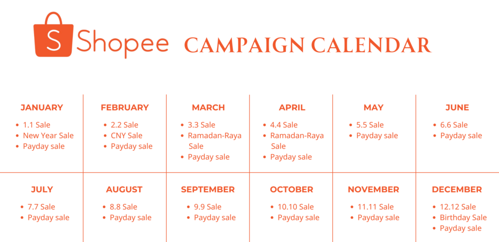 Shopee Campaign Calendar