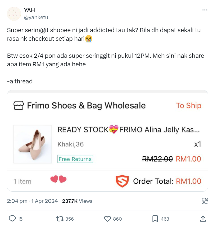 shopee super seringgit example