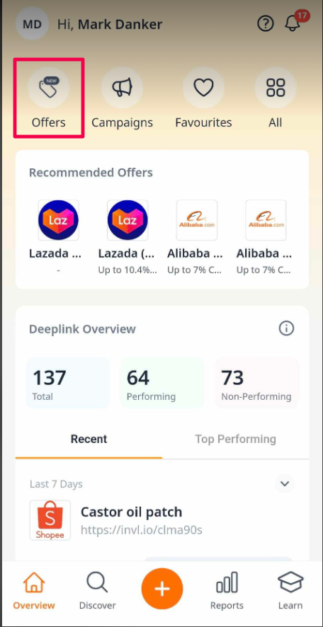 New offer release Involve Asia mobile app