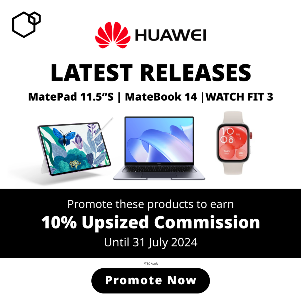 Huawei Affiliate Program Upsized Commissions on Involve Asia