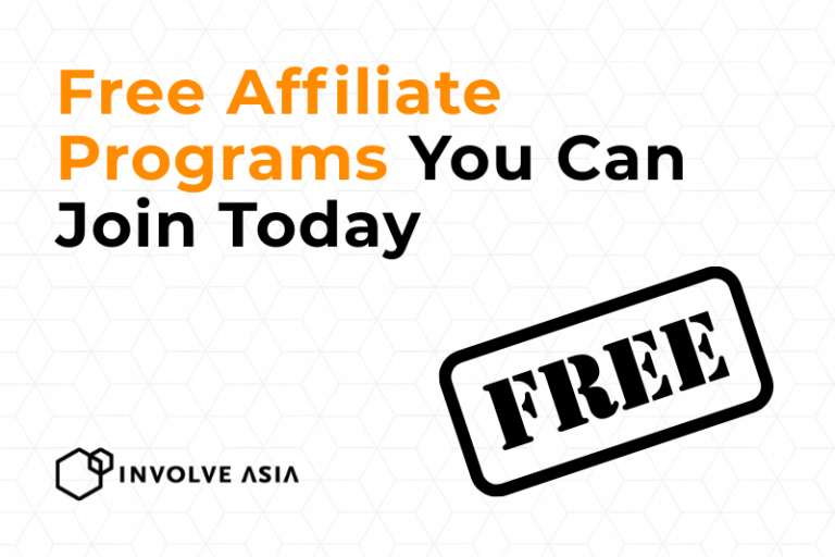 10 Free Affiliate Programs on Involve Asia